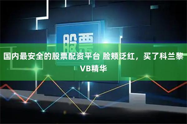 国内最安全的股票配资平台 脸颊泛红,买了科兰黎VB精华